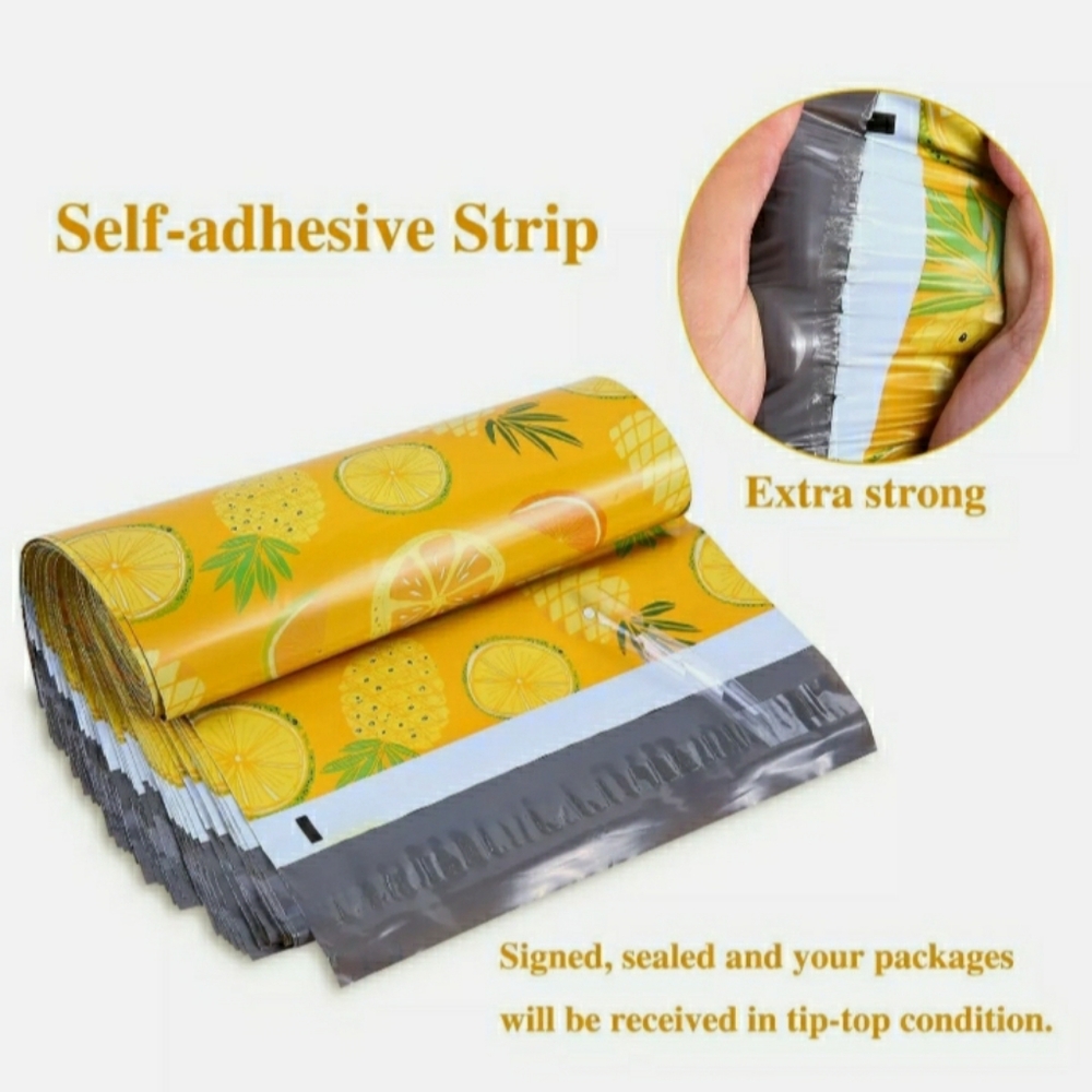 30 Poly mailers. Size 10x13 Yellow Pineapp…